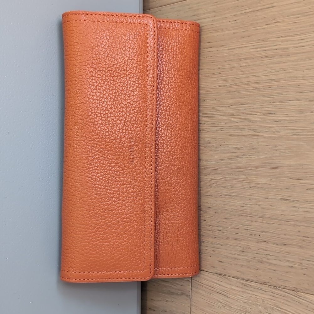 Orange CNKW Leather Wallet